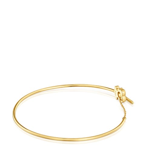 Bracelet manchette en or et ourson I-Bear