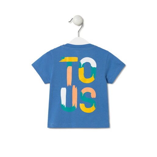 T-shirt with rear TOUS letters in Casual blue