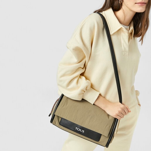Medium khaki TOUS Empire Cotton Crossbody bag