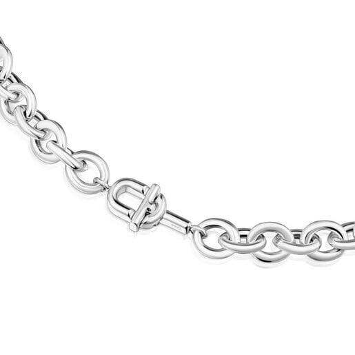 Short 45 cm silver Necklace TOUS MANIFESTO