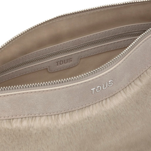 Bolso de hombro topo TOUS Halfmoon