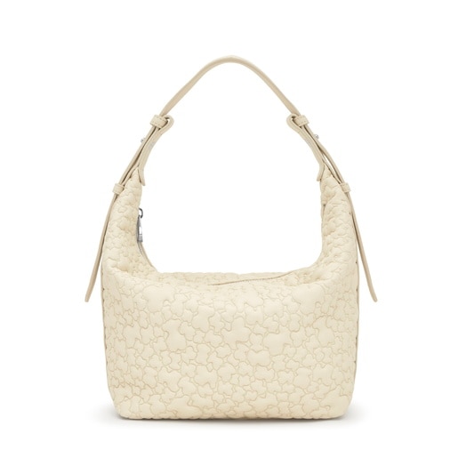 Bolso de hombro mediano beige TOUS Puffy bear