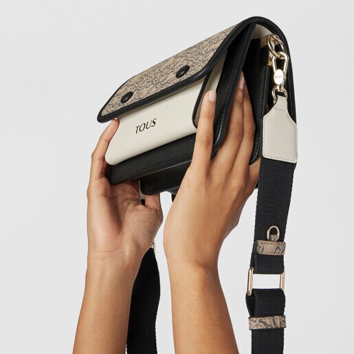 Small taupe TOUS Kaos Mini Evolution Audree Crossbody bag