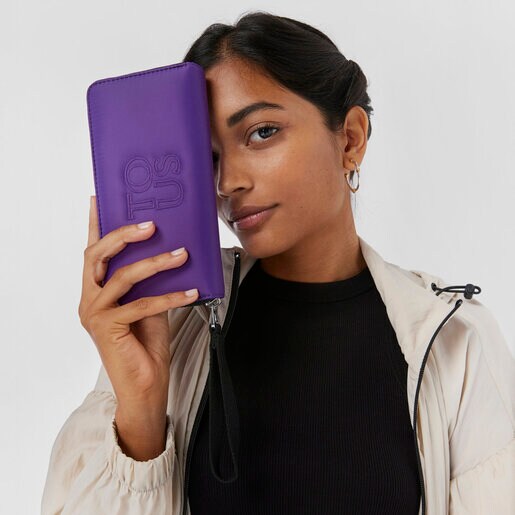 Billetera lila TOUS Balloon Soft