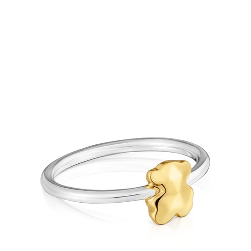 خاتم بدرجتَي لون مزدان بدبدوب من تشكيلة Icon Metal