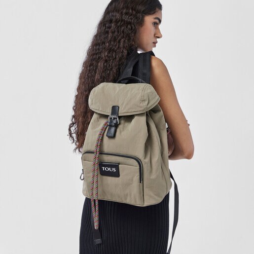 Khaki TOUS Empire Cotton Backpack