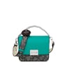 Small black and turquoise Kaos Legacy Crossbody bag