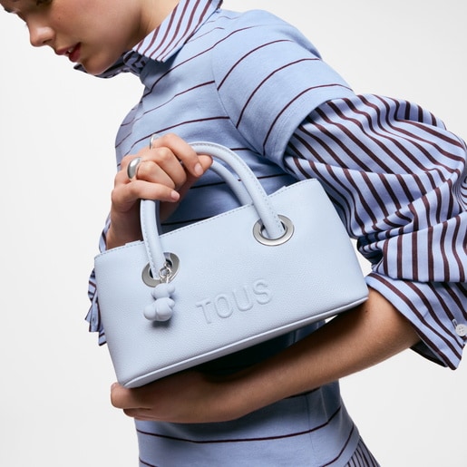 Small grayish blue City bag TOUS Poppy