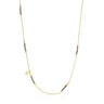 Silver vermeil Bold Bear Necklace with pyrite