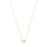 TOUS Hav necklace in gold with circle of diamonds