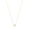 TOUS Hav necklace in gold with circle of diamonds