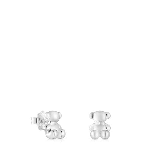 Bold Bear 10 mm silver Earrings