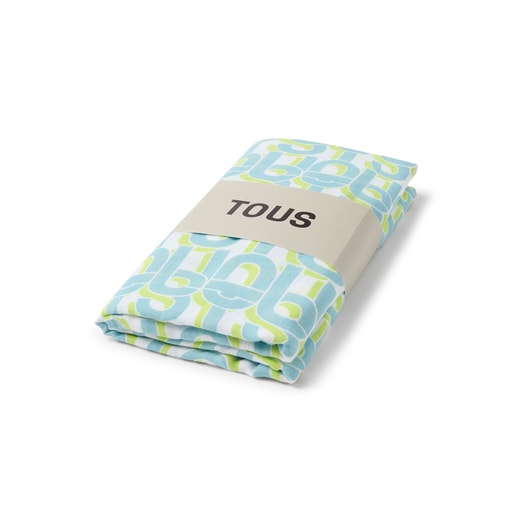 Baby muslin in Muse TOUS manifesto blue