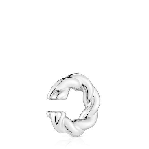 Earcuff XL de plata Twisted