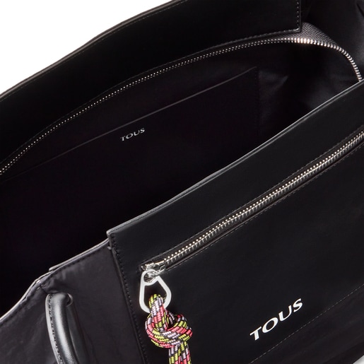 Capazo grande negro TOUS Empire Cotton