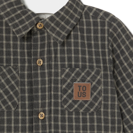 Gingham shirt in Green green