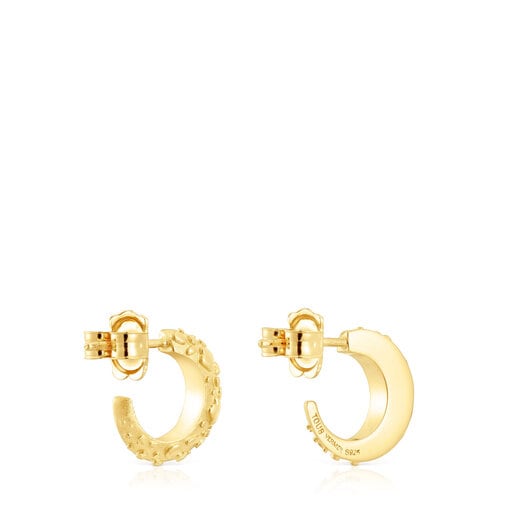 TOUS Hoop earrings with 18kt gold plating over silver Dybe | Plaza Las  Americas