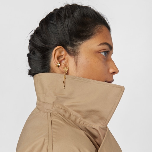 Серьги с удлинением Fragile Nature из вермеля