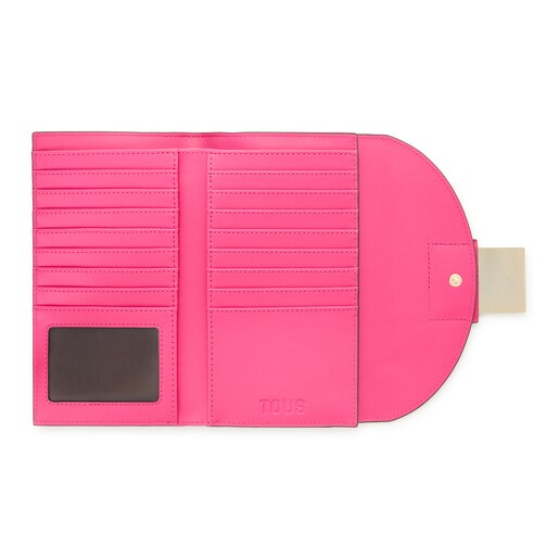 Fuchsia-colored TOUS Sylvia Flap Wallet