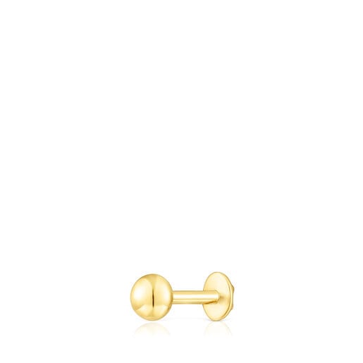 Gold-colored IP steel Virtual Garden Ball piercing