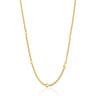 Short 18kt gold plating over silver Necklace with motifs Bold Motif