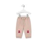Joggers with bears in Casual pink