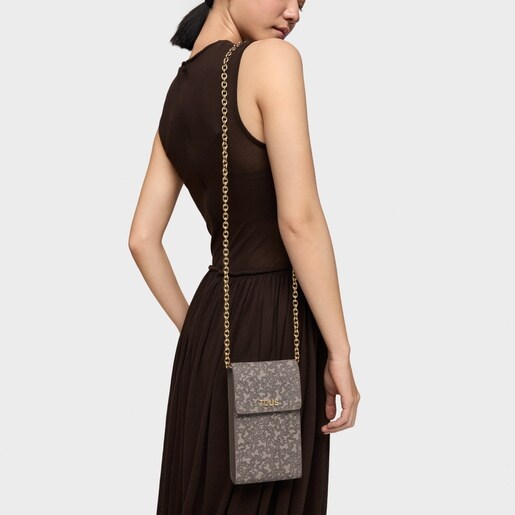 حافظة هاتف بجراب تعليق باللون الرمادي الداكن من تشكيلة Kaos Mini Lines