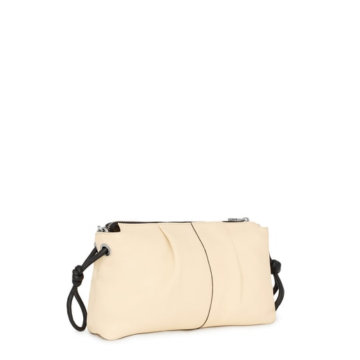 Sac à bandoulière TOUS Soft moyen en cuir beige