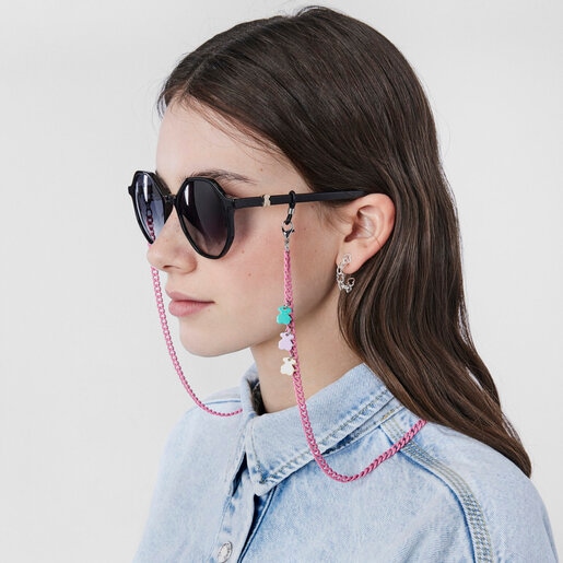 Chaîne pour masque et lunettes Bears Chain rose clair