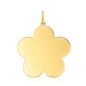 Medium 27mm 18kt gold plating over silver flower Pendant Sweet Dolls