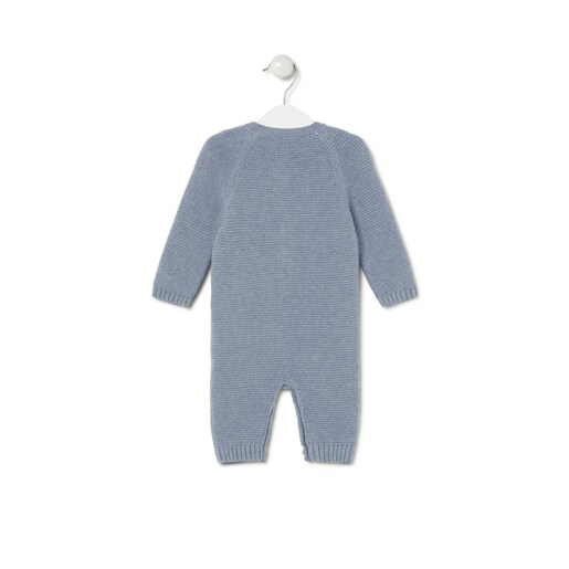Baby playsuit in Tricot blue