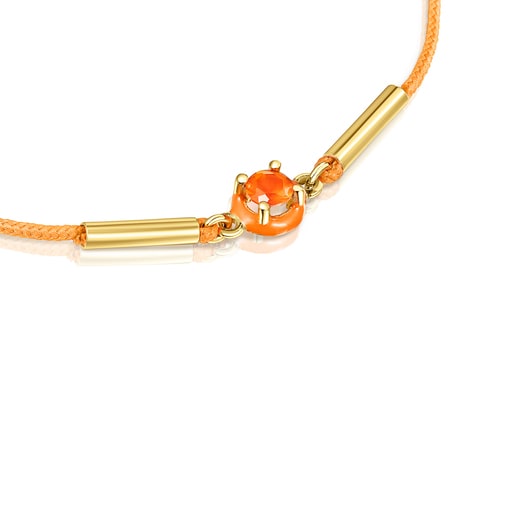Cord TOUS Vibrant Colors Bracelet with carnelian and enamel