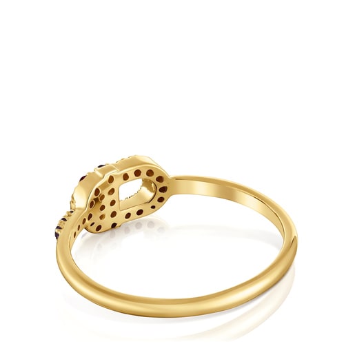 Δαχτυλίδι TOUS MANIFESTO από χρυσό με πολύτιμους λίθους