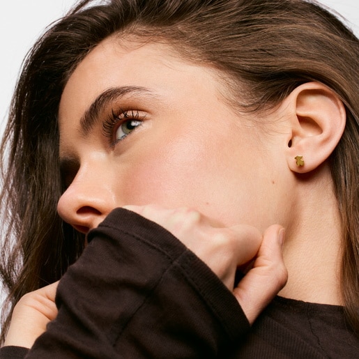 Aretes oso de oro 6 mm Sweet Dolls