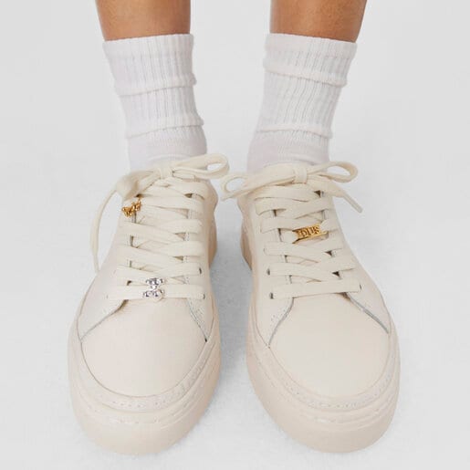 Set of two silver and silver vermeil TOUS Steps Bear sneaker charms