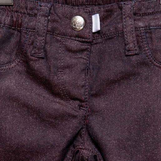 Pantalón pitillo gliter Pant Granate