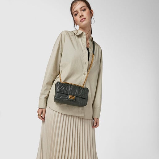 Small green Kaos Dream shoulder bag with flap