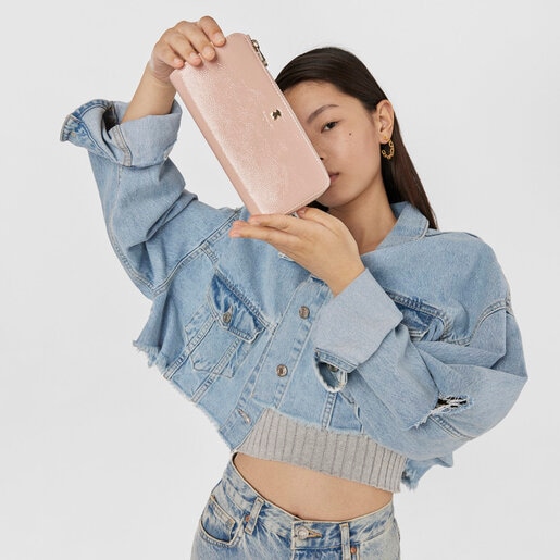 Medium antique pink Dorp wallet