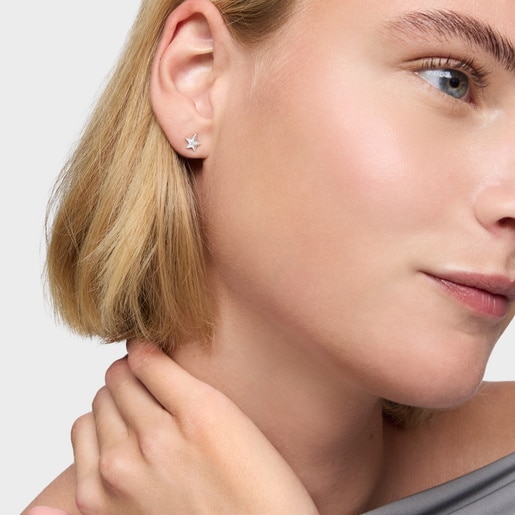 Silver star Earrings TOUS Motifs