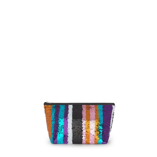 Bolsa pequena Kaos Shock Sequins Strips Multicolor