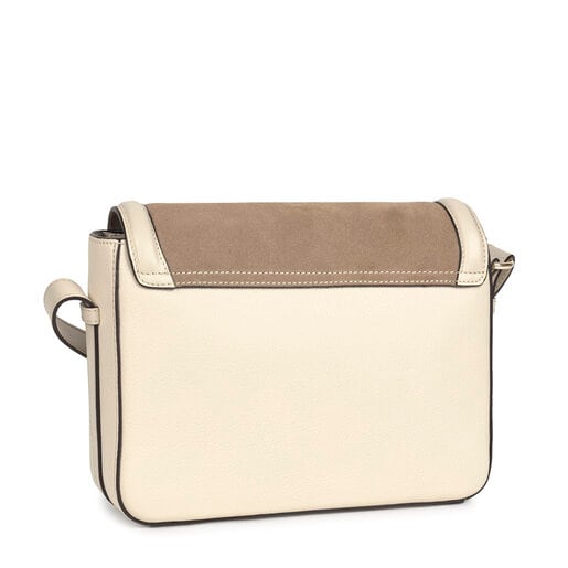 Sac à bandoulière TOUS Icon moyen en cuir beige