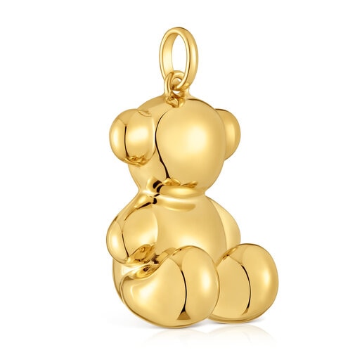 Extra large bear pendant, with 18 kt gold plating over silver Bold Bear |  TOUS
