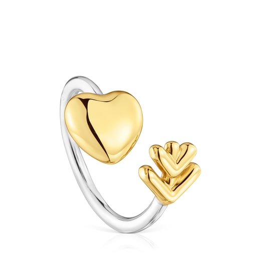 Anillo abierto bicolor TOUS Flechazo