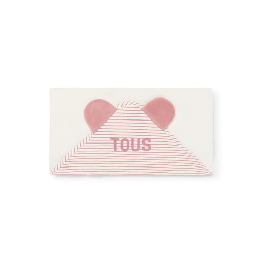 Tous Baby bath cape in Classic pink