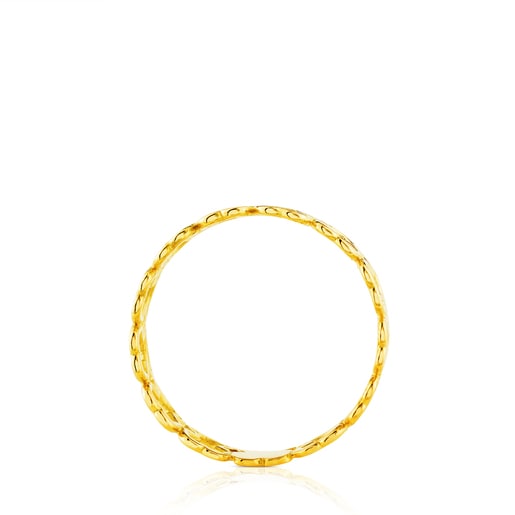 Gold Silueta Ring Bear motifs
