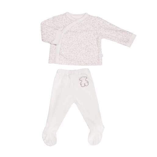 Conjunto camiseta y polaina Bear Spot Rosa