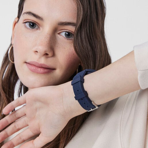 Smarteen Connect Sport Watch with blue silicone strap