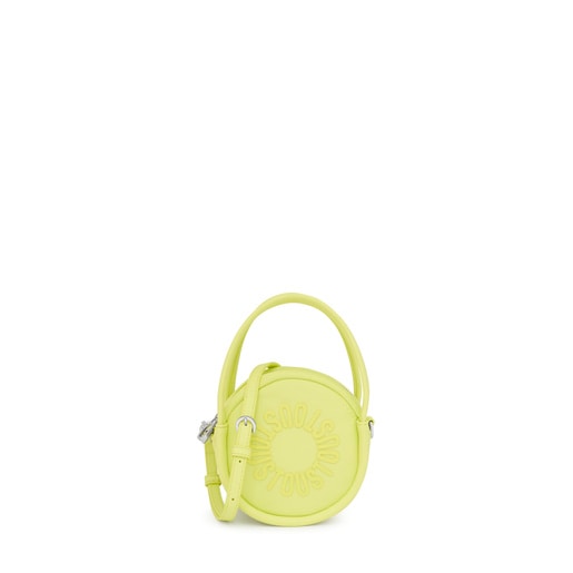 حقيبة ميني بحزام يلتف حول الجسم باللون الأخضر الليموني من تشكيلة TOUS Miranda Soft