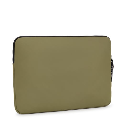 Funda para portátil caqui TOUS Carol Soft
