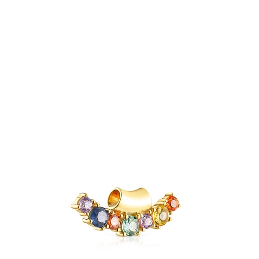 Silver Vermeil Glaring Pendant with multicolored Sapphires | TOUS